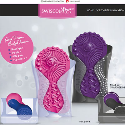 Website for wellness and healthcare brushes made of silicone with Responsive Design