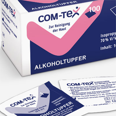 Packaging design for a range of medical products