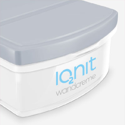 Packaging design and POS display for IONIT wall cream
